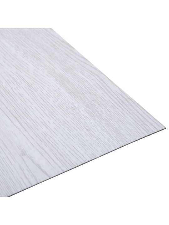 Grīdas flīzes, 20 gab., pašlīmējošas, 1,86 m², pvc, baltas