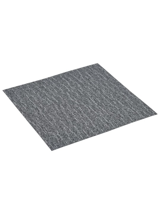 Grīdas flīzes, 20 gab., pašlīmējošas, 1,86 m², pvc, pelēkas