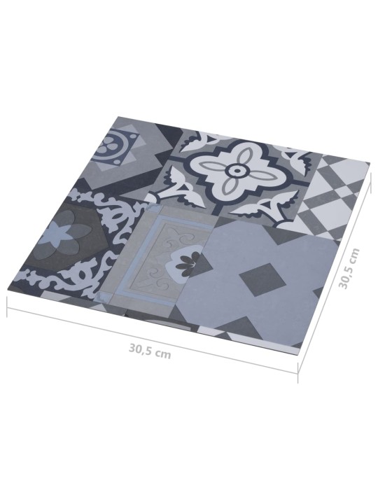 Grīdas flīzes, 20 gab., pašlīmējošas, 1,86 m², pvc, krāsainas