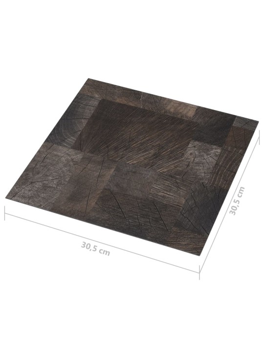 Grīdas flīzes, 20 gb., pašlīmējošas, 1,86m²,pvc, koka imitācija