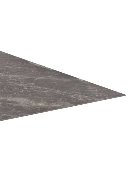 Grīdas flīzes, 20 gab., pašlīmējošas, 1,86 m², pvc, melnas