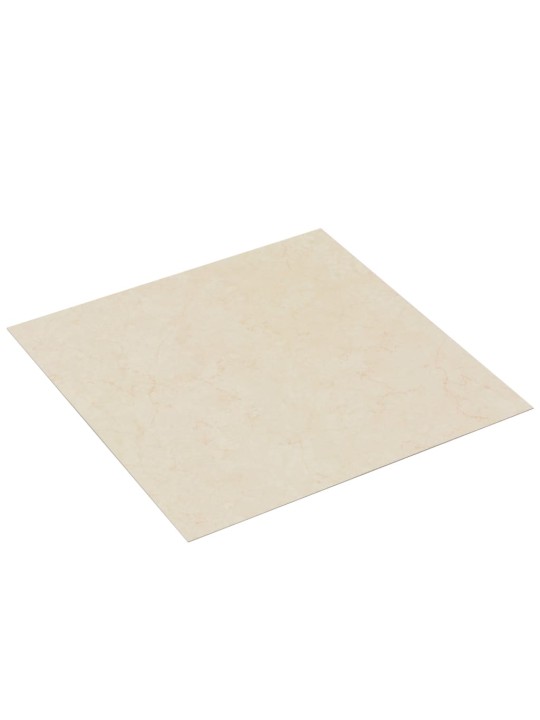 Grīdas flīzes, 20 gab., pašlīmējošas, 1,86 m², pvc, bēšas