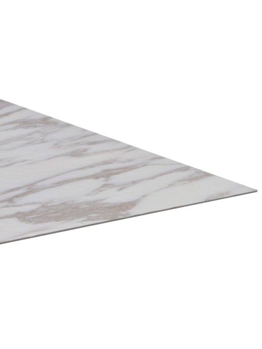 Grīdas flīzes, 20 gab., pašlīmējošas, 1,86 m², pvc, baltas