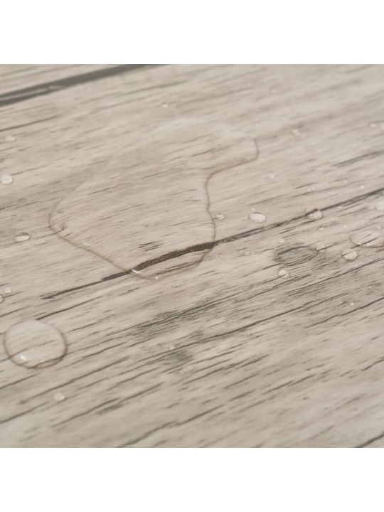 Grīdas dēļi, pašlīmējoši, 5,21 m², 2 mm, balsināta ozola krāsa