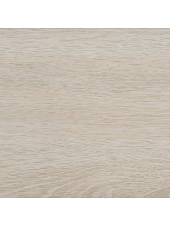 Grīdas dēļi, pašlīmējoši, 5,21 m², balta ozolkoka krāsa, pvc