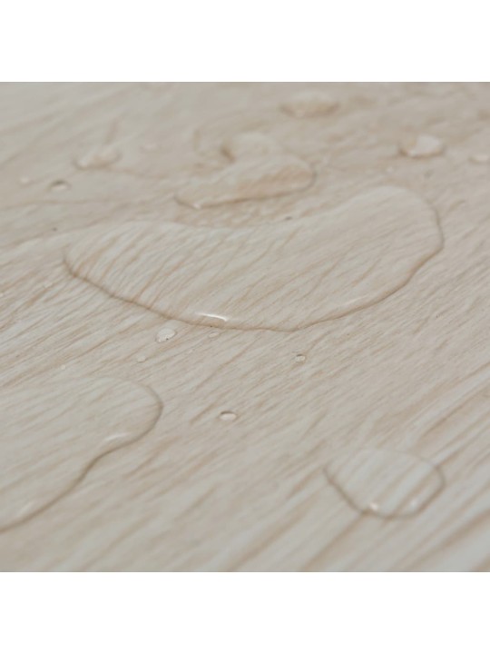 Grīdas dēļi, pašlīmējoši, 5,21 m², balta ozolkoka krāsa, pvc