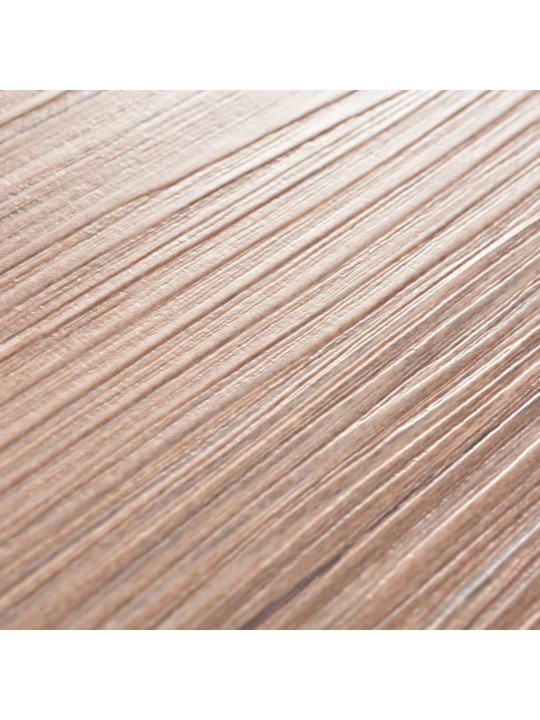 Grīdas dēļi, pašlīmējoši, 5,21 m², 2 mm, ozolkoka krāsa, pvc