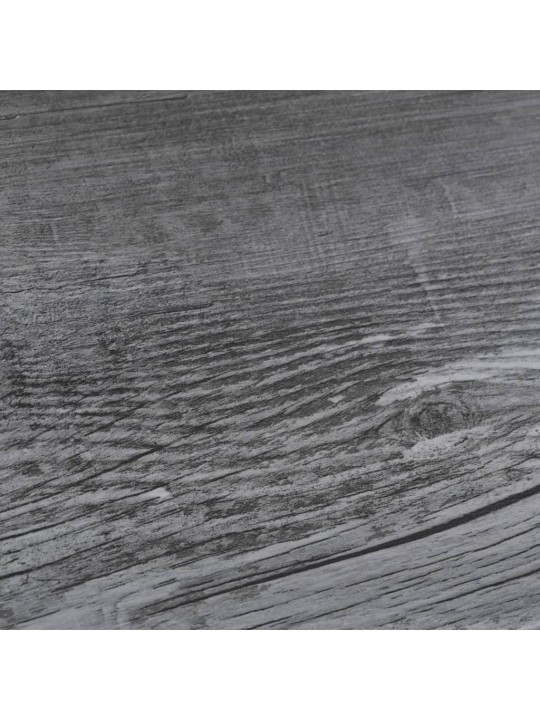 Grīdas dēļi, pašlīmējoši, 5,21 m², 2 mm, spīdīgi pelēki, pvc