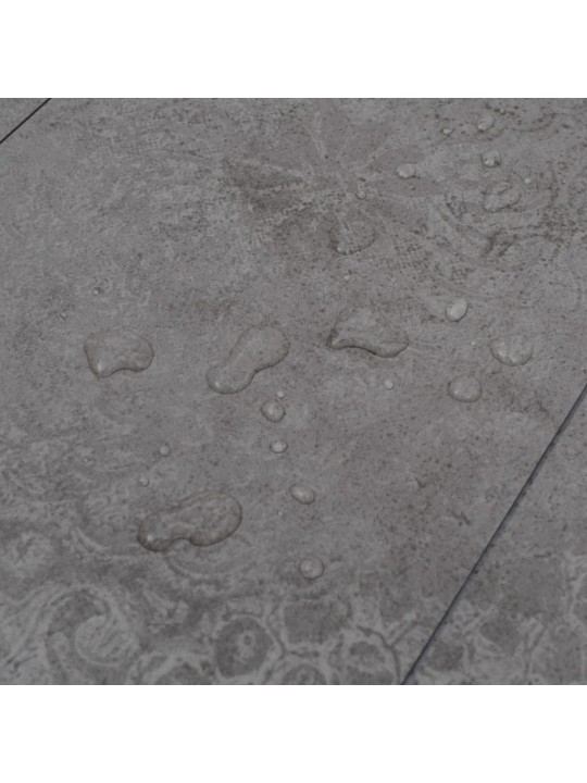 Grīdas dēļi, pašlīmējoši, 5,21 m², 2 mm, betona pelēki, pvc