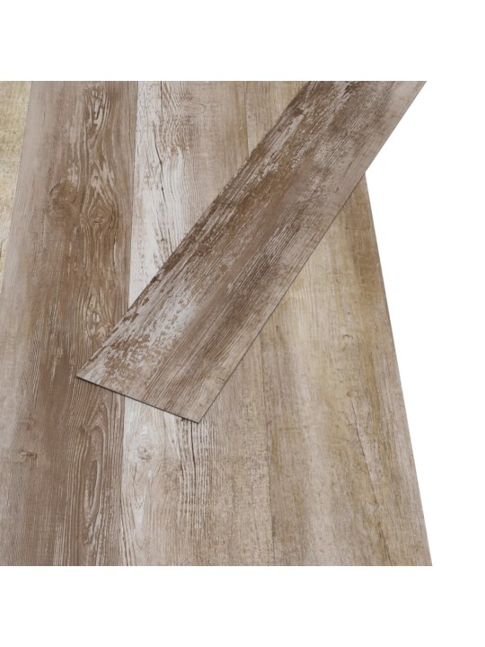 Grīdas dēļi, pašlīmējoši, 5,21 m², 2 mm, koka raksts, pvc
