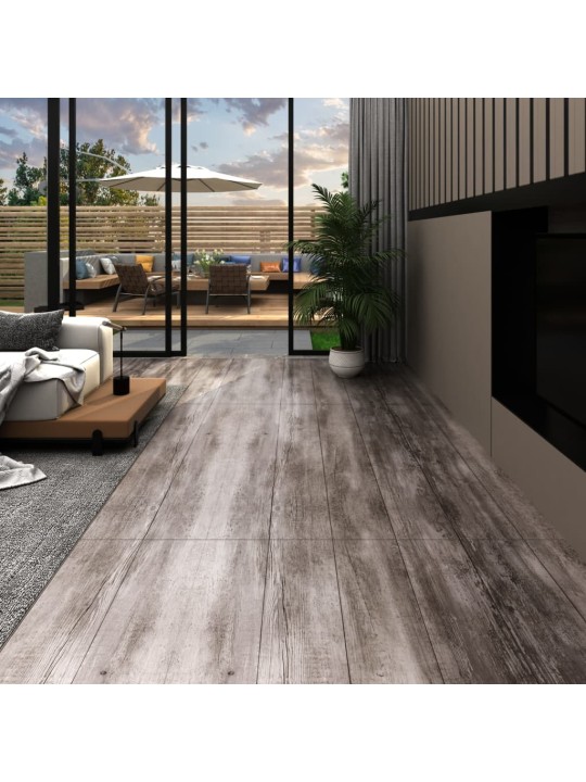 Grīdas dēļi, pašlīmējoši, 5,21m², 2 mm, matēti, koka krāsa, pvc