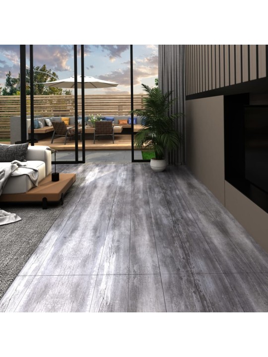 Grīdas dēļi, pašlīmējoši, 5,21m², 2 mm, matēti, koka krāsa, pvc
