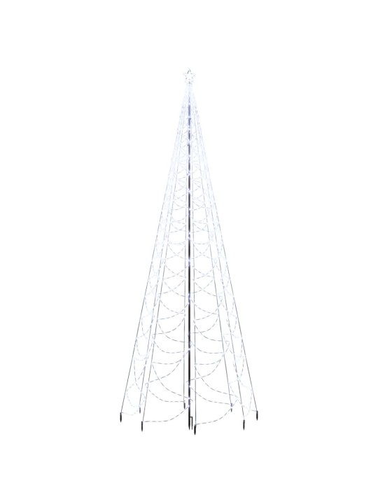 Ziemassvētku eglīte ar metāla kātu, 1400 vēsi baltas led, 3 m
