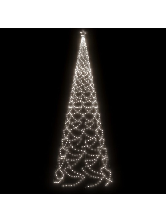 Ziemassvētku eglīte ar metāla kātu, 1400 vēsi baltas led, 3 m