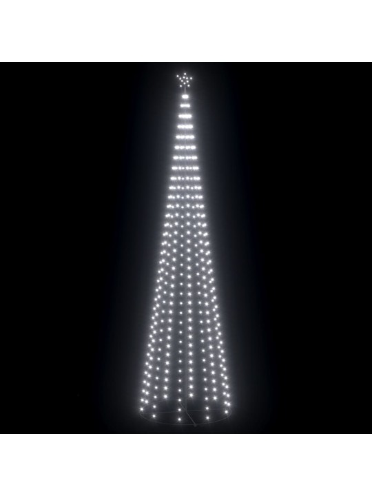 Ziemassvētku koks, 752 vēsi baltas led lampiņas, 160x500 cm