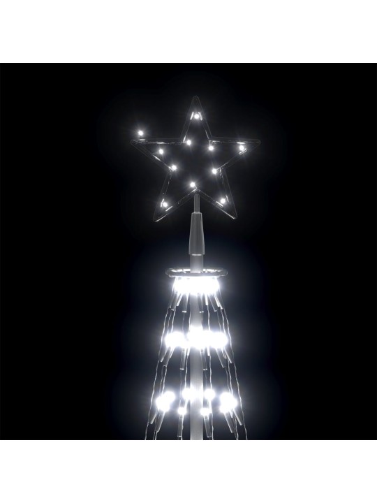 Ziemassvētku koks, 752 vēsi baltas led lampiņas, 160x500 cm