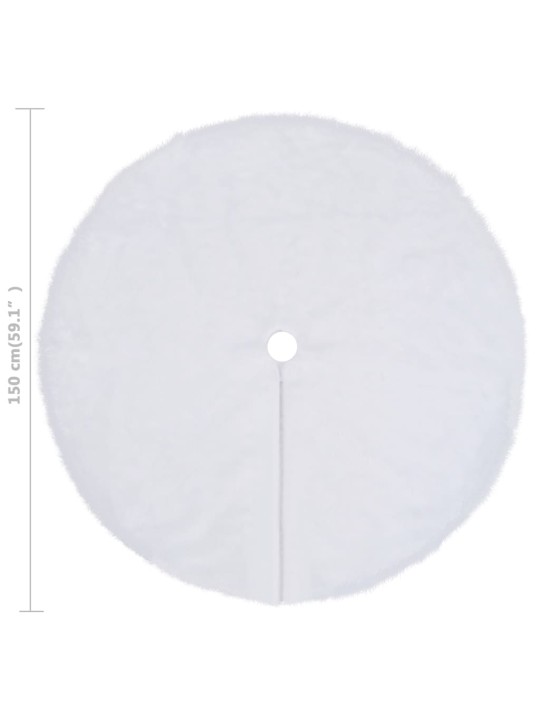 Ziemassvētku egles pamatnes pārklājs, 150 cm, mākslīgā kažokāda