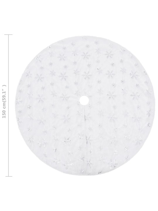 Ziemassvētku egles pamatnes pārklājs, 150 cm, mākslīgā kažokāda