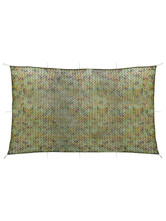 Kamuflāžas tīkls ar uzglabāšanas somu, 3x6 m, zaļš