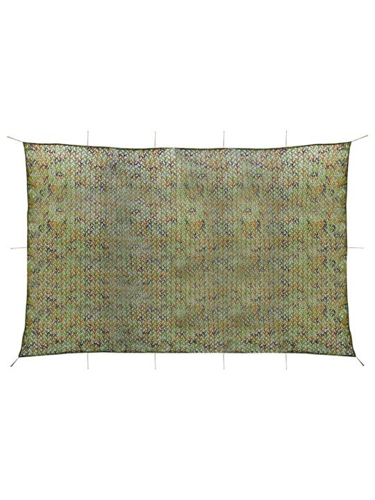 Kamuflāžas tīkls ar uzglabāšanas somu, 5x8 m, zaļš