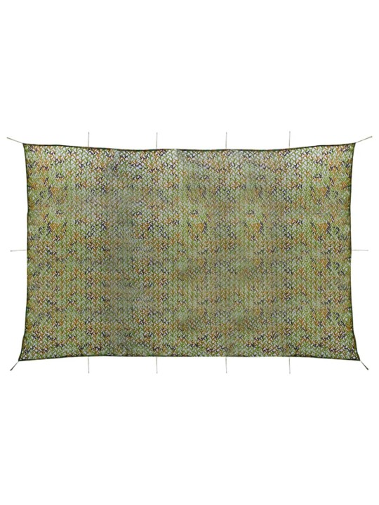 Kamuflāžas tīkls ar uzglabāšanas somu, 6x7 m, zaļš