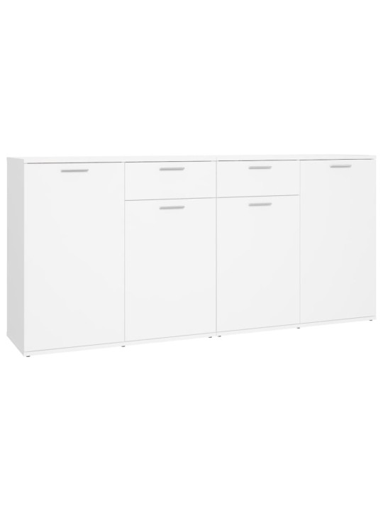 Kumode, balta, 160x36x75 cm, inženierijas koks