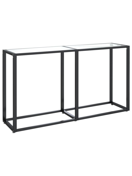 Konsoles galdiņš, 140x35x75,5 cm, caurspīdīgs rūdīts stikls
