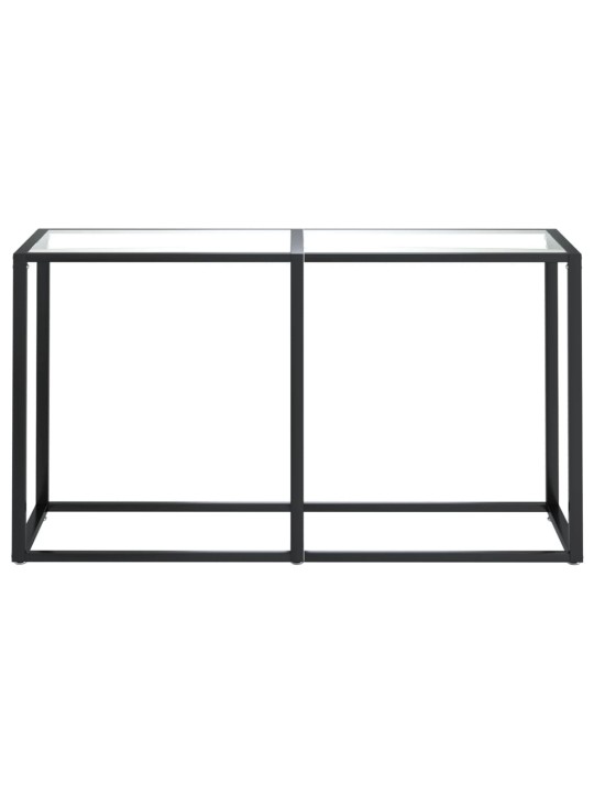 Konsoles galdiņš, 140x35x75,5 cm, caurspīdīgs rūdīts stikls