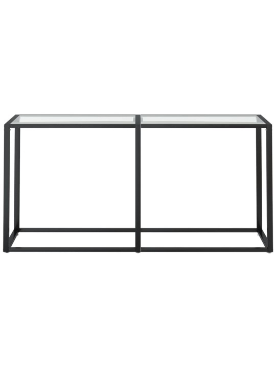 Konsoles galdiņš, 160x35x75,5 cm, caurspīdīgs rūdīts stikls