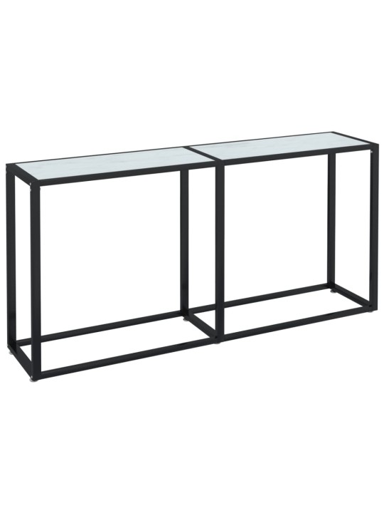 Konsoles galdiņš, marmora raksts, 160x35x75,5 cm, rūdīts stikls