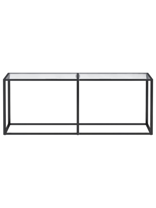 Konsoles galdiņš, 200x35x75,5 cm, caurspīdīgs rūdīts stikls