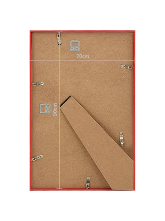 Foto rāmji, 5 gab., sienai vai galdam, sarkani, 70x90 cm, mdf