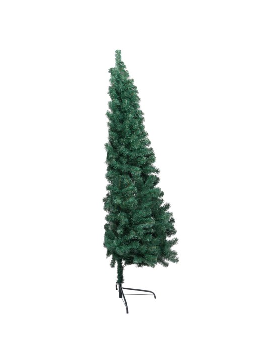 Izgaismota ziemassvētku egle ar rotājumiem, zaļa, 120 cm