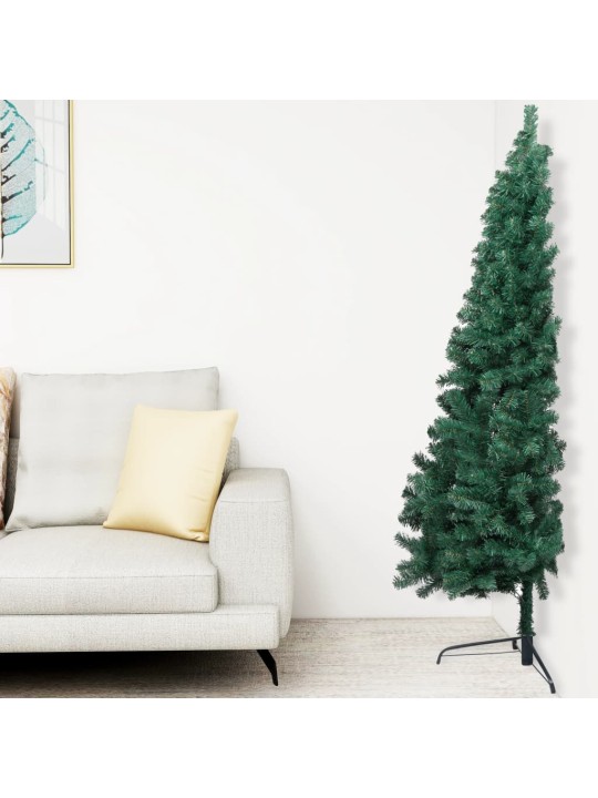 Izgaismota ziemassvētku egle ar rotājumiem, zaļa, 120 cm