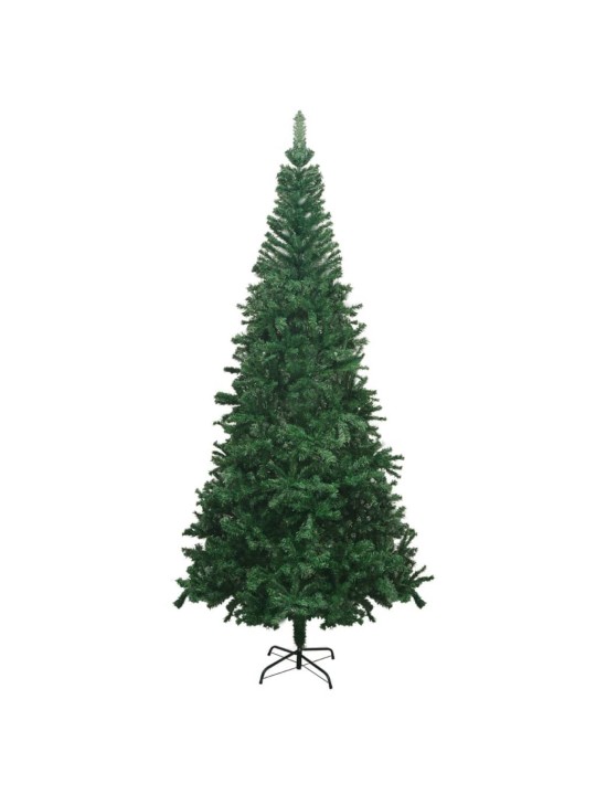 Izgaismota Ziemassvētku egle ar rotājumiem, zaļa, L, 240 cm