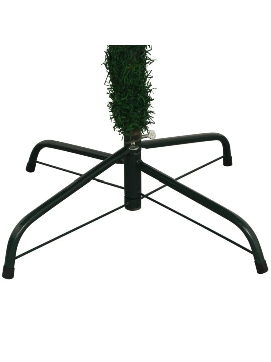 Izgaismota Ziemassvētku egle ar rotājumiem, zaļa, L, 240 cm