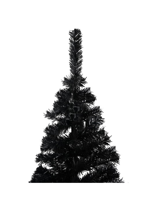 Izgaismota mākslīgā Ziemassvētku egle ar rotājumiem, 150cm, PVC