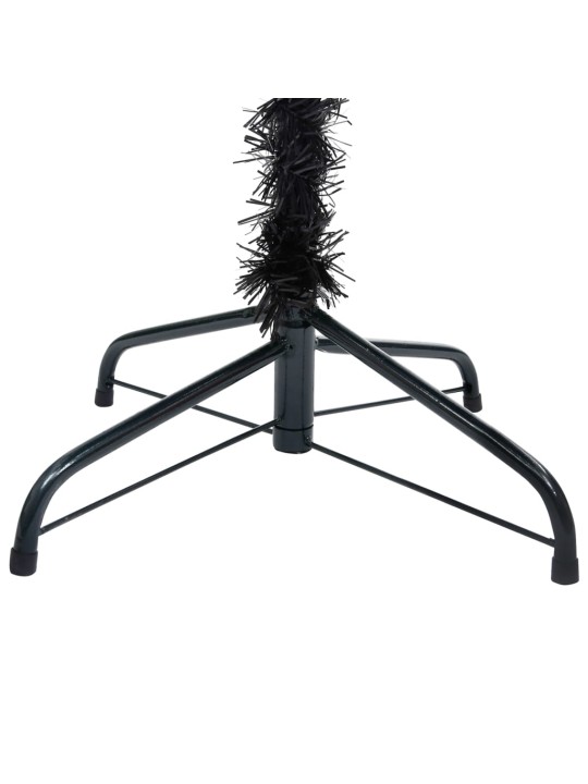 Izgaismota mākslīgā Ziemassvētku egle ar rotājumiem, 150cm, PVC