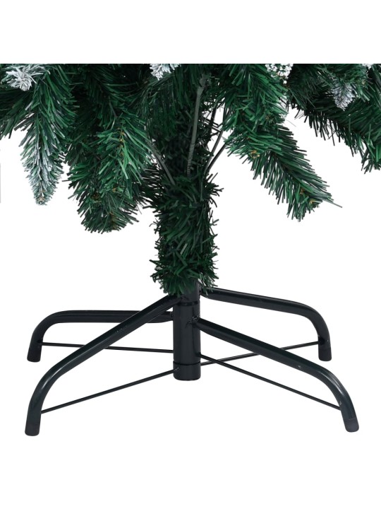 Mākslīgā Ziemassvētku egle ar rotājumiem un čiekuriem, 150 cm