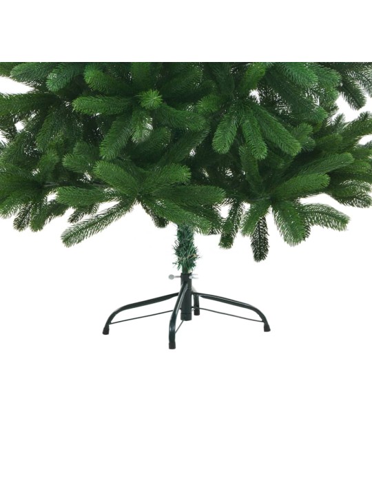 Izgaismota Ziemassvētku egle ar rotājumiem, zaļa, 150 cm
