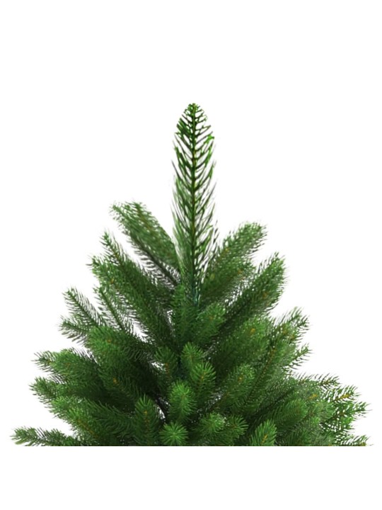 Izgaismota Ziemassvētku egle ar rotājumiem, zaļa, 240 cm
