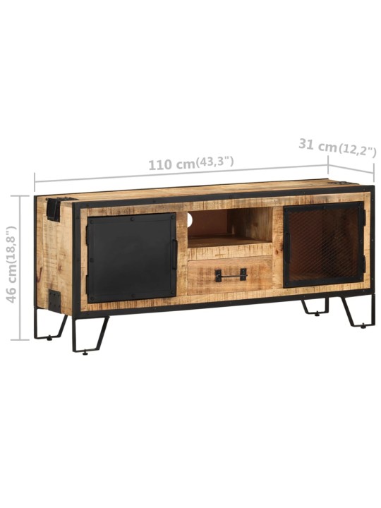 Tv skapītis, 110x31x46 cm, neapstrādāts mango koks