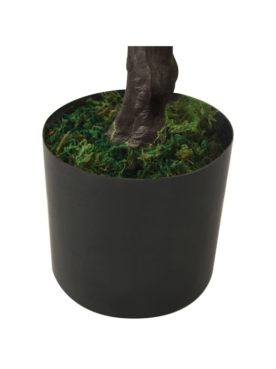 Mākslīgais ciprases bonzai ar podiņu, 60 cm, zaļš