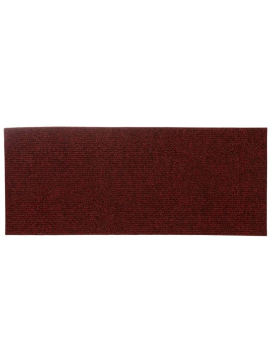 Kāpņu paklāji, 15 gab., pašlīmējoši, 60x25 cm, sarkani
