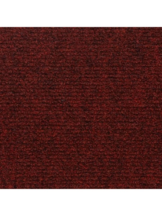 Kāpņu paklāji, 15 gab., pašlīmējoši, 60x25 cm, sarkani