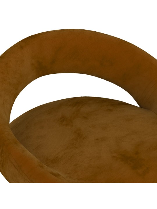 Bāra krēsli, 2 gab., brūns samts