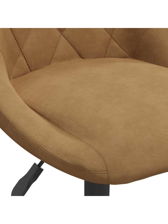 Vērpjami ēdamistabas krēsli 2 pcs brūna 46 x 44 x 77.5 cm