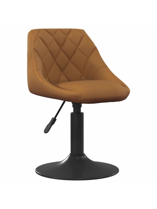 Vērpjami ēdamistabas krēsli 2 pcs brūna 46 x 44 x 77.5 cm
