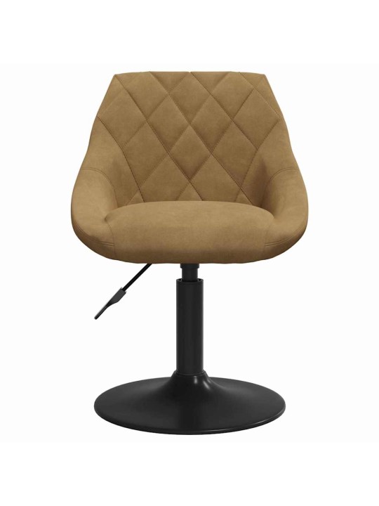 Vērpjami ēdamistabas krēsli 2 pcs brūna 46 x 44 x 77.5 cm
