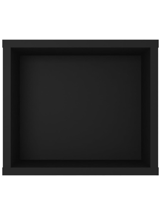 Piekarams tv skapītis, melns, 100x30x26,5 cm, inženierijas koks
